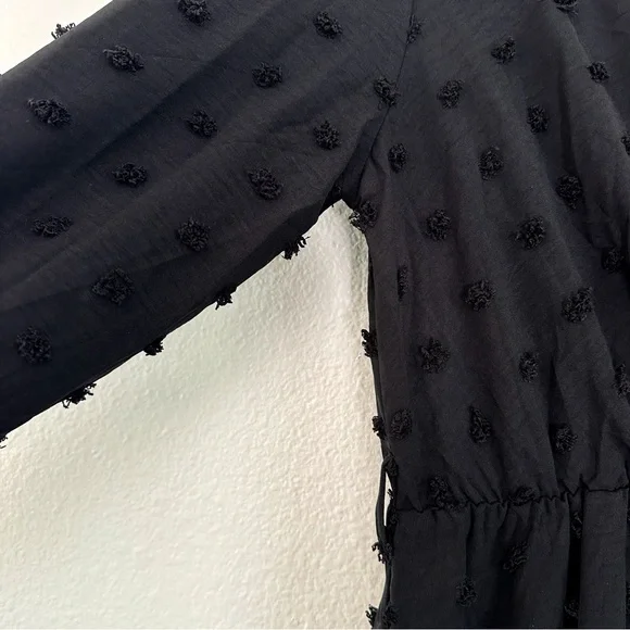 Black Midi Wrap Dress - Unbranded - Picture 4 of 9